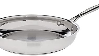 Cuisinart 10-Inch Open Skillet, Chef's Classic Stainless Steel Cookware Collection, 722-24