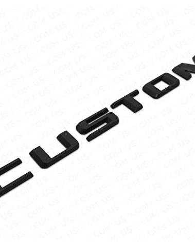 1Pc 2019-2023 Silverado 1500 Tailgate Custom Letter Logo Emblem 3D Badge Nameplate Replacement for Silverado (Matte Black)