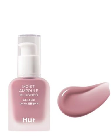 House of Hur Moist Ampoule Blusher, Buildable Water-based Formula, Infused with over 50% moisture essence, no tackiness, long-lasting moisture, weightless feel (04 Lavender Flush, 20ml)