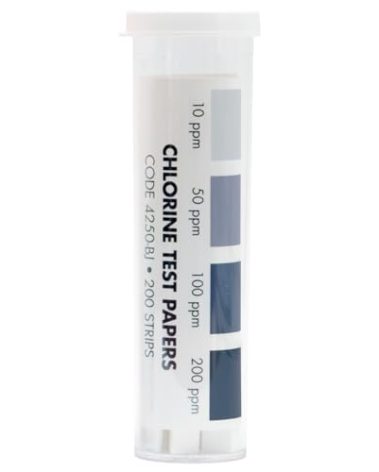 LaMotte Insta-Test 4250-BJ Chlorine Single Factor Test Strip, 10-200ppm Range (Pack of 200)