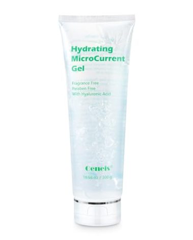 Oeneis Hydrating Microcurrent Conductive Gel, Fragrance-Free, Paraben-Free, Gel Primer with Hyaluronic Acid, Non-irritating, Moisturizing Gel for RF, 300g Tube, Clear
