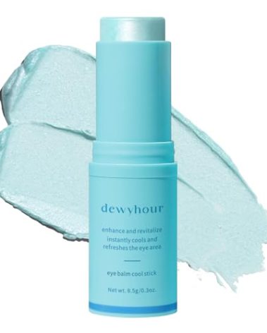 dewyhour Eye Balm for Dark Circles: Cooling Eye-Cream for Periocular Treatment, Reduce Wrinkle & Puffiness, Hydrating Balm for Under-Eye Bags Skin Care