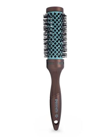Spornette Ion Fusion 2 inch Round Brush With Thermal Ceramic Barrel And Ion-charged Anti Static Nylon Bristles For Blow Drying, Blow-outs, Curling, Styling, And Smoothing All Types Of Hair Textures