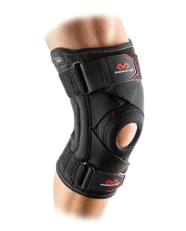 McDavid Knee Brace Support with Side Stays, Compression Knee Sleeve & Cross Straps for Patellar Tendon Support, Tendonitis, Arthritis Pain Relief, Recovery, Knee Brace for Men and Women