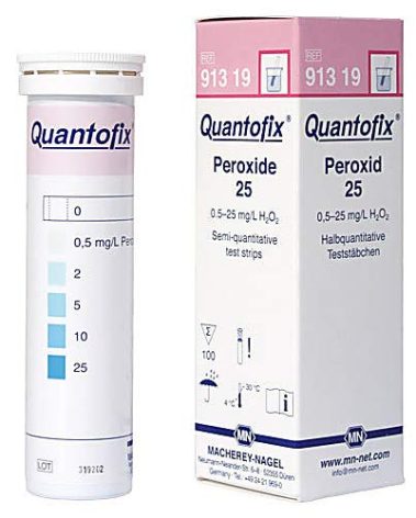 MACHEREY-NAGEL 91319, QUANTOFIX Peroxide 25 Test Strip, Pack of 100