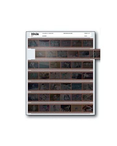 Print File 35mm Size Negative Pages Holds Seven Strips of Six Frames, Pack of 100