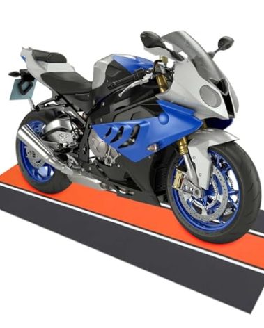 Drydiet 78 x 31 Inch Motorcycle Mat Garage Floor Rug Washable Parking Mats for Garage Floors Non Slip Oil Absorbent Pad Rubber Backing Layer Protects Floor from Spills Drips Stains (Cycle Style)