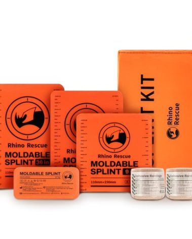 RHINO RESCUE First Aid Splint 36" X 4.3" Orange-Gray, Keep Bones in Position (6, Splint Bundle)