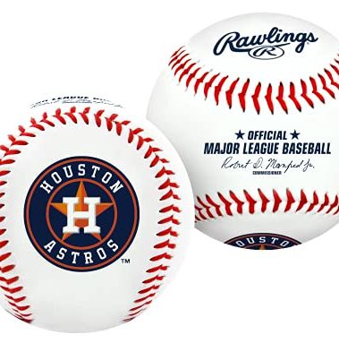 Rawlings | MLB Team Logo Baseball | Houston Astros | Official | White