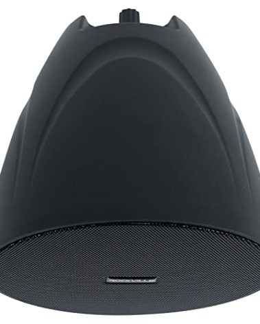 Rockville PEN-525T 5.25" 70V/100V Hanging Pendant Speaker, 35W (8 Ohm RMS), Multiple Wattage Taps, Black, for Restaurants and Commercial Spaces