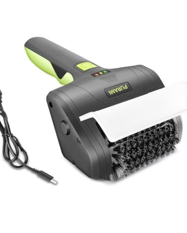 Cordless Rechargeable Grill Brush PURAMI Safe Grilling Rescue Gift No Shedding Bristles, 360° Rotating Cleaner Brush, Lithum 8V 700r/min Heavy Duty BBQ Accessories for Grill bot