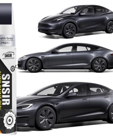 Car Touch up Paint(Stealth Grey(PN01)) Compatible with Tesla Model Y/3/X/S, Car Paint Pen Scratch Repair Two-In-One Touch Up Paint, Premium Car Scratch Remover for Deep Scratches