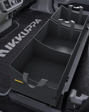 MIKKUPPA Truck Under Seat Storage - Replacement for 2015-2024 Ford F150 F250 F350, 3 Compartments Truck Tool Box Organizer Underseat Storage Bag