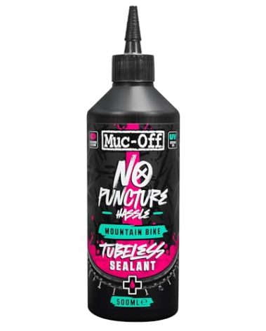Muc-Off Tubeless Sealant 500ml | Super Lightweight Bike Tire Sealant | Seals Holes Up to 6mm | UV Dye + CO2 Compatible | for Downhill/Enduro/Road/Gravel/MTB