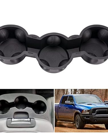 HAKA TOUGH 3 Cup Holder for 2013-2018 Dodge Ram 1500 2500 3500 4500 5500 with 40/20/40 Seat with Fold Down Center Console Accessories,Replace OEM # ‎68206301AA Black