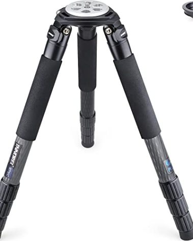 Carbon Fiber Tripod INNOREL RT90C Bowl Tripods Professional Heavy Duty Camera Stand for DSLR Cameras Compatible with Ball Head and Fluid Head, 63 inch, 40mm Tube 40kg Load Black