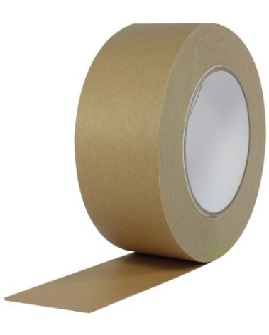 ProTapes Pro 183 Rubber Paper Carton Sealing Tape, 7.1 mils Thick, 55 yds Length x 3" Width, For Light-to-Medium Packaging, Light Brown (Pack of 12)