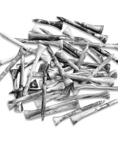 EWILLING Golf Tees Multiple Colors Mixed Size Package, 100pcs Professional Bamboo/Wood Golf Tees, Size 3-1/4", 2-3/4" & 1-1/2" Reduce Friction and Resistance (Grey 2-3/4"+1-1/2")