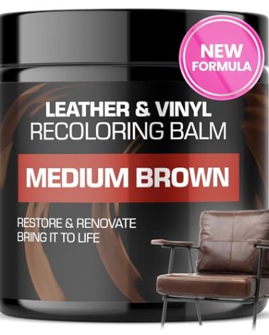 Leather Recoloring Balm, Color Restorer, Scratch Remover, Couch Paint and Repair, Leather Balm for Couches