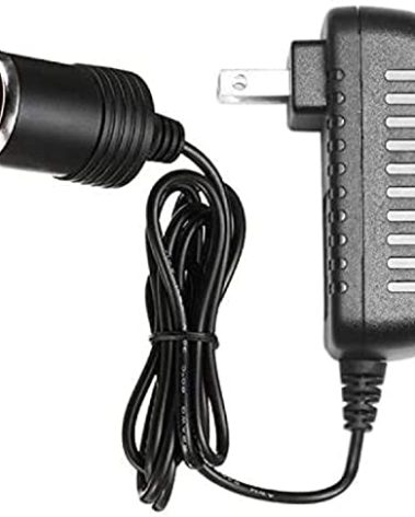 Yelesley AC to DC Converter 2A 24W Car Cigarette Lighter Socket 110-240V to 12V AC/DC Power Adapter Black