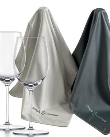 Simply Unwined | The Wine Towel – Microfiber Polishing Cloths (Set of 2)