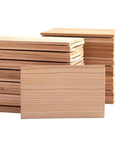 Wildwood Grilling Bulk 50-Pack 5" x 7" Western Cedar Grilling Planks Perfect Quantity for Restaurants, Chefs, and Deli's - Great for Adding Flavor and for Presentation - USA-Made and Sourced