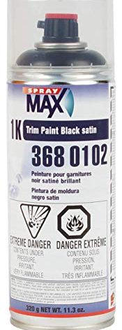 U. S. Chemical and Plastics 3680102 Trim Paint Satin Black