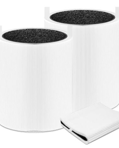 CERO 2 Pack 311 Auto Replacement Filter Compatible with Blueair Blue Pure 311 Auto Air Purifier, 2 in 1 Filter Replacement, Particle and Activated Carbon