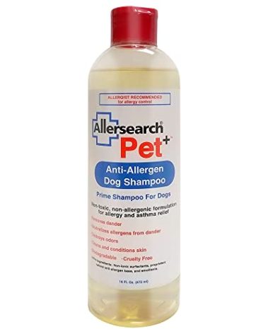 Allersearch Pet+ Anti-Allergen Dog Shampoo 16 Oz