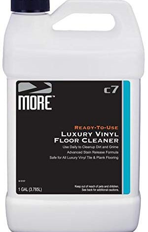 MORE Luxury Vinyl Floor Cleaner for Vinyl Plank Flooring - Ready to Use, Daily Cleaning Formula for Tile, Vinyl Surfaces [Gallon / 128oz]