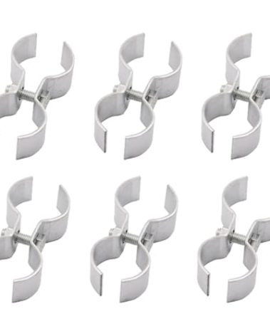 Double Pipe Clamp Chain Link Fence Clamps, glrovazas 6Pcs Panel Clamp Wing Nut Chain Link Panel Clamps Chain Link Fence, Used for Joining and Securing Gridwall Panels (25mm)