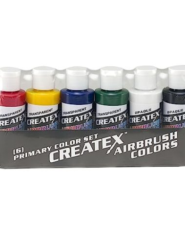 Wicked Colors W101-00 2-Ounce Wicked Primary Set Airbrush