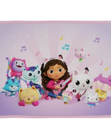 DreamWorks Gabby's Dollhouse Kids Room Non Slip Area Rug, 69 in x 52 in, (Official Licensed Product) by Franco