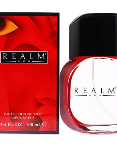 Realm By Erox Corporation For Men. Eau De Cologne Spray 3.4 Oz, RED