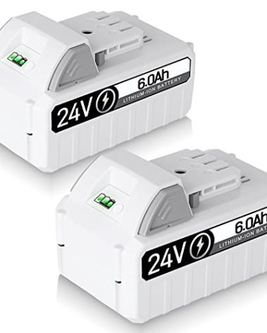 2PACK DSANKE 6.0Ah 24V Lithium Ion Replacement Battery for Snow Joe and Sun Joe iON+ System 24V Battery 24BAT-LTX 24VBAT-LTW 24VBAT-LTE 24VBAT-LT 24VBAT 24VBAT-XR