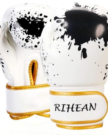 Kids 6oz Boxing Gloves - Ideal for 6-12 Years Old, Training & Sparring for Kickboxing, Muay Thai & More, White