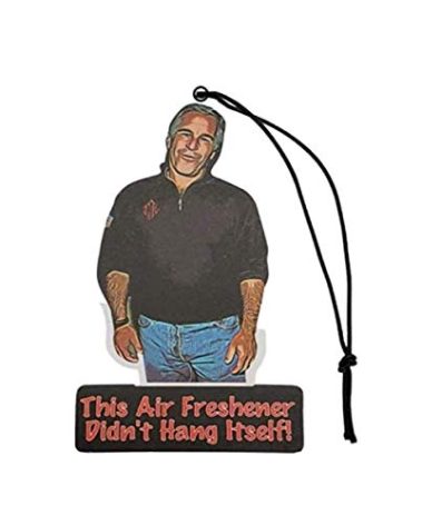 Jeffrey Epstein Air Freshener - This Air Freshener Didn't Hang Itself! - Funny & Cool Car Accessories for Men and Women - Car Hanging Interior Fragrance Decor - Conspiracy Theory (3 Pack)