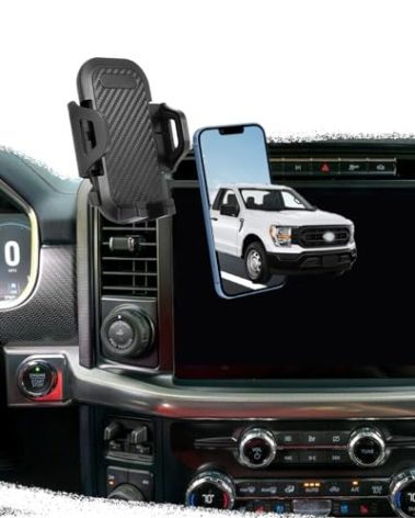 oricarmes Ford F150 Phone Holder for 2024 Ford F150 Accessories 2023 Custom Fit for Ford F-150 Phone Mount 2021-2024 Compatible for All Cell Phones