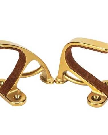 LOIUO Gun Rack Storage Wall Mount Rifles Shotgun Hooks Horizontal Metal Hangers for Storing Shotguns Rifles Archery Bow Heavy Duty Steel (Gold)