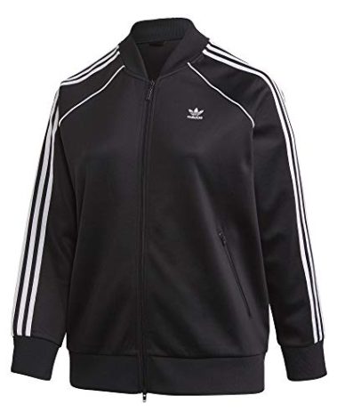 adidas Originals Women's Superstar Track Jacket, Black/White, S