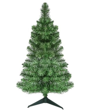 OULONGER 3Ft Premium Artificial Small Mini Christmas Tree for Tabletop,Home, Office, Indoor and Outdoor Decor,Holiday Decoration,Easy Assembly Metal Hinges & Foldable Base 160 Branch Tips Green Tree