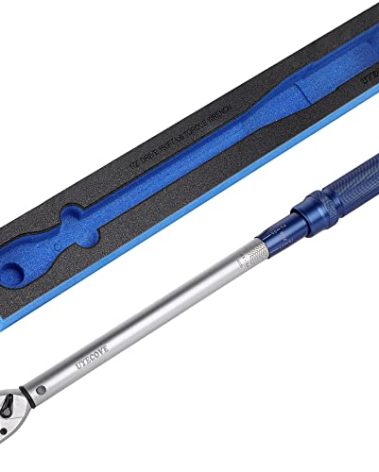 UYECOVE 1/2-Inch Drive Click Torque Wrench, Torque Wrench 1/2 Drive 10-160FT.LB/13.6-217N.M with a XIPE Storage Tray