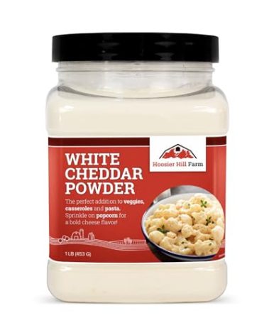 Hoosier Hill Farm White Cheddar Cheese Powder, 1LB (Pack of 1)