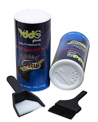 YDDS Shuffleboard Sand - Shuffleboard Wax with Mini Dustpan and Mini Brush, 2 Cans(2×14 oz)