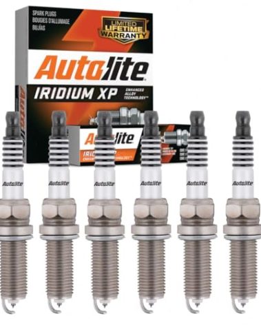 6 pc Autolite Iridium XP Spark Plugs compatible with Chrysler Town & Country 3.6L V6 2011-2016