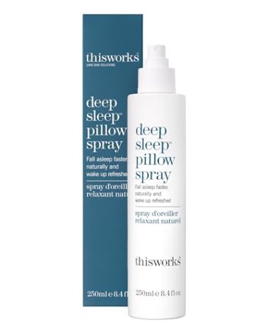 thisworks Deep Sleep Pillow Spray, 250 ml - Natural Sleep Aid with Essential Oils of Lavender, Vetivert and Camomile, 8.4 Fl Oz