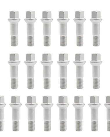 Set of 20, 0009905307 14mm x 1.5 Wheel Lug Bolt OE Factory Wheel Compatible with Mercedes W220 W204 W164 W251