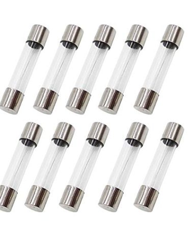 10Pcs F0.3AL250V 6X30MM 0.3A Fast Blow Fuse 0.3 Amp 250V Glass Fuse Fast-Acting