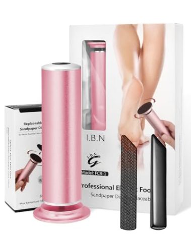 Electric Foot Callus Remover with Hand Callus Remover, Adjustable Speed Professional Electric Foot File Filer Sander Pedicure Tools for Feet Heel Dead Cracked Skin Women Men Use (Pink)