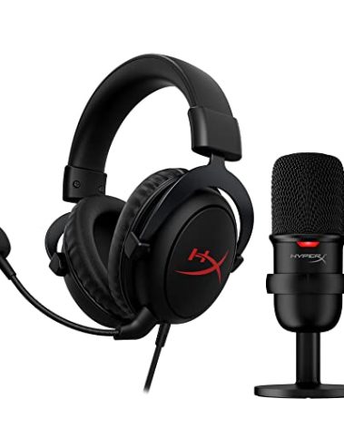 HyperX - Streamer Starter Pack (SoloCast Wired USB Condensor Microphone and Cloud Core Wired 7.1 Surround Sound Gaming Headset)